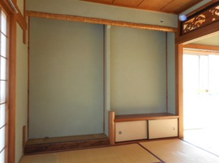 欄間や床の間もあった立派な和室でした